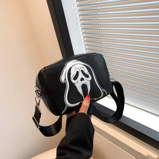 Bolso de hombro creativo y divertido con diseño de calavera para Halloween