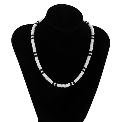 Bohemian Black White Casual Necklace for Men