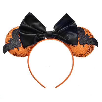Bandeau chauve-souris à paillettes pour enfants Halloween