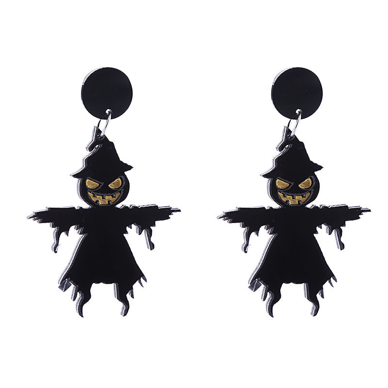 Halloween Women Funny Horror Acrylic Earrings