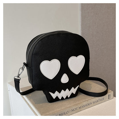 Bolso de hombro con diseño de calavera gótica de Halloween