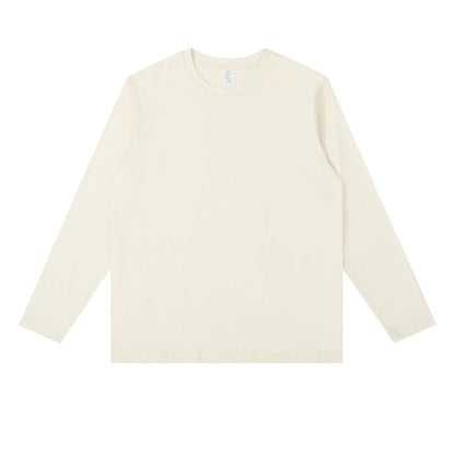 Men And Women Casual Solid Color Long Sleeve Blank T-Shirt