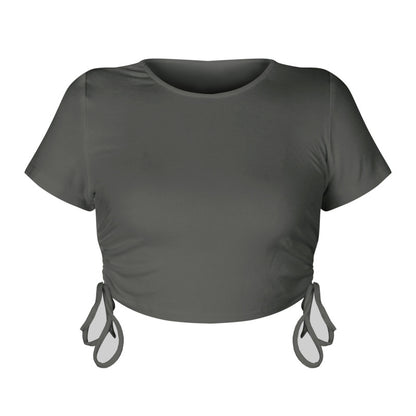 Women'S Ribbed Cotton Spandex Cropped Top