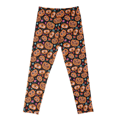 Leggings de ocio con estampado de Halloween para niñas pequeñas
