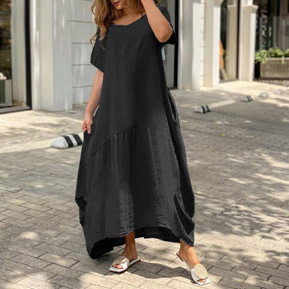 Robe longue décontractée d'été ample grande taille pour femme