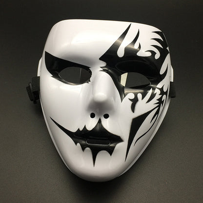 Men Simple Hand-Painted Full-Face Halloween Mask