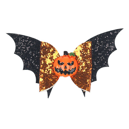 Pince à cheveux citrouille pour enfants, motif dessin animé, à la mode, pour Halloween