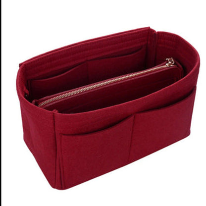 Bolsa de cosméticos interior de fieltro plegable de moda para mujer