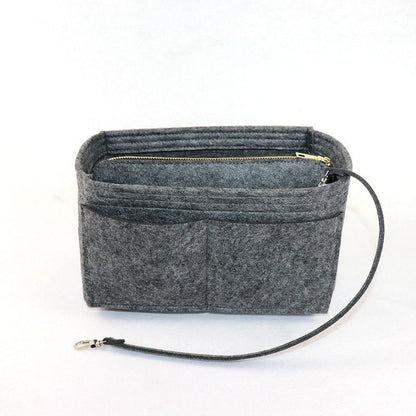 Bolsa de cosméticos interior de fieltro plegable de moda para mujer