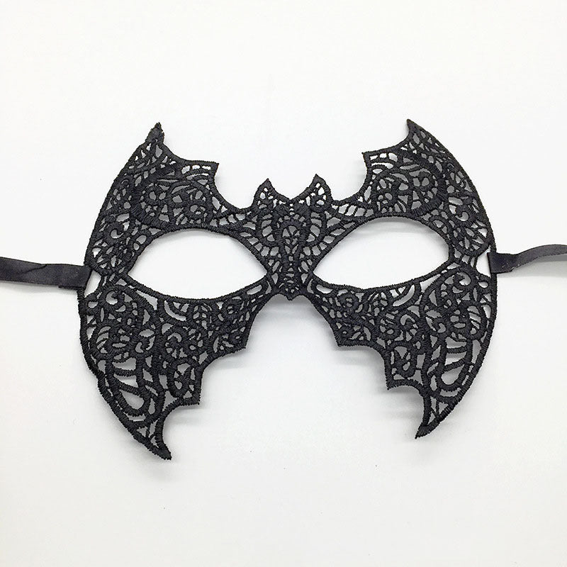 Masque de mascarade simple en dentelle noire pour femme, idéal pour une fête