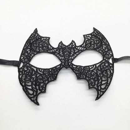Masque de mascarade simple en dentelle noire pour femme, idéal pour une fête