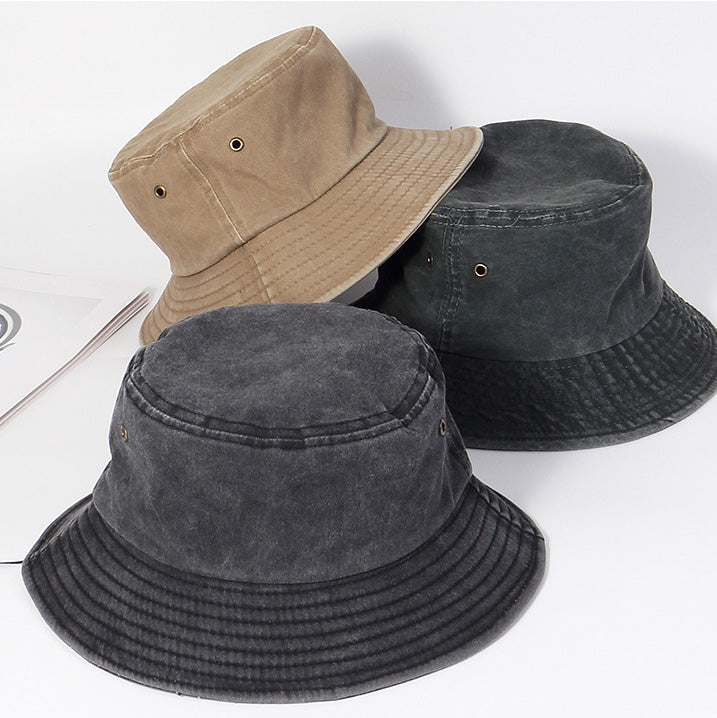 Fashion Casual Solid Color Denim Bucket Hat