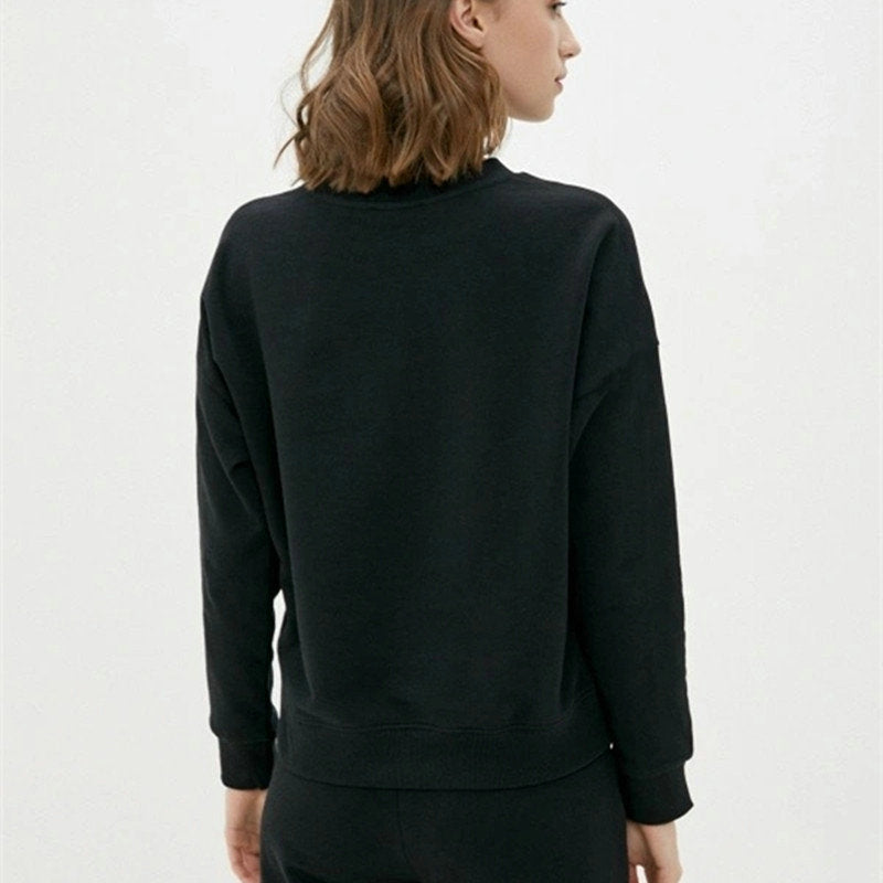 Women Fashion Casual Letter Printed Round Neck Sweatshirt