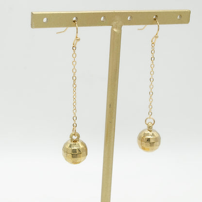 Boucles d'oreilles géométriques en alliage métallique pour femmes