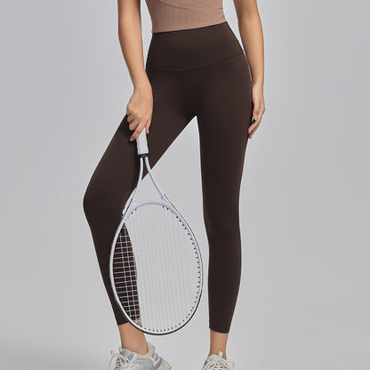 Leggings de yoga taille haute sans coutures pour femmes, couleur unie, coupe slim, vêtements de sport