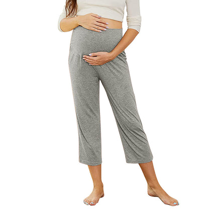 Pregnant Women Casual Solid Color Yoga Pants