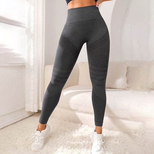 Pantalon de yoga extensible taille haute tendance pour femme