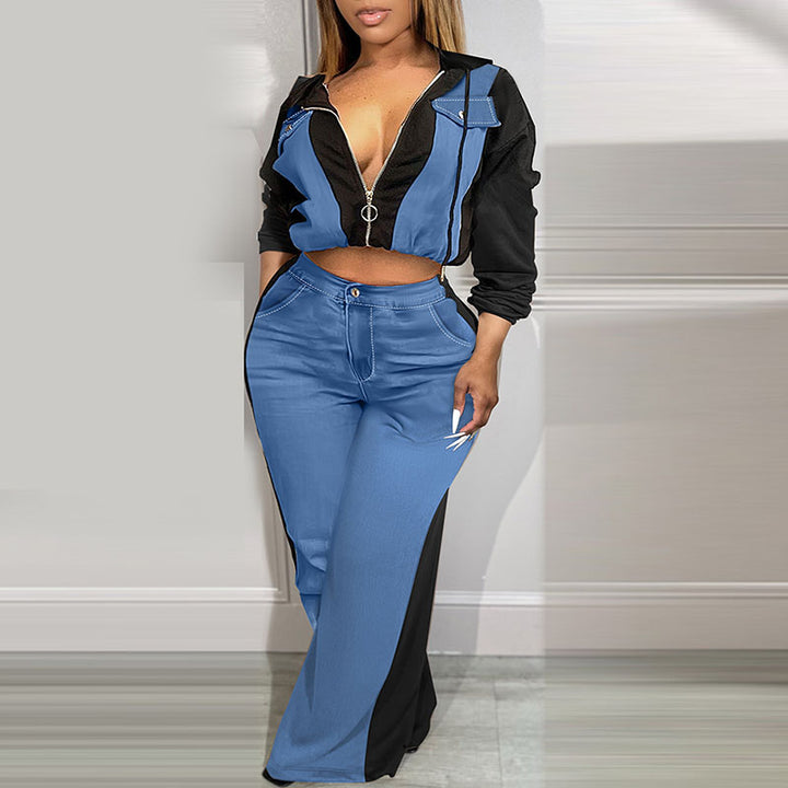 Denim Two Piece Set