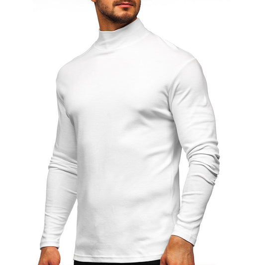 Men's Casual Basic Solid Color Long Sleeve T-Shirt