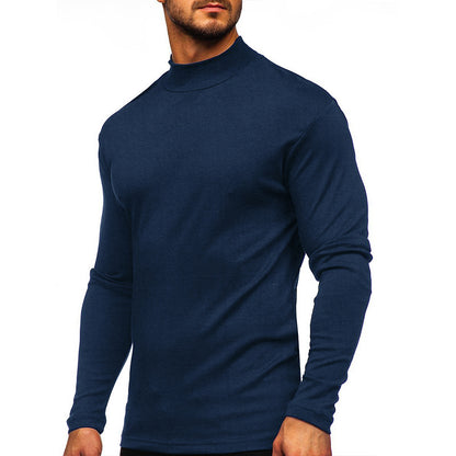 Men's Casual Basic Solid Color Long Sleeve T-Shirt
