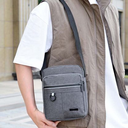 Bolso bandolera Oxford informal de negocios para hombre, elegante y duradero, de cuero.