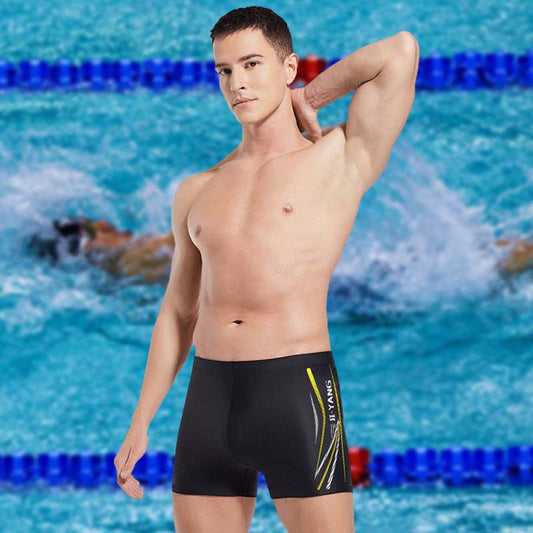 Traje de baño de carreras a juego con letras y colores para hombre