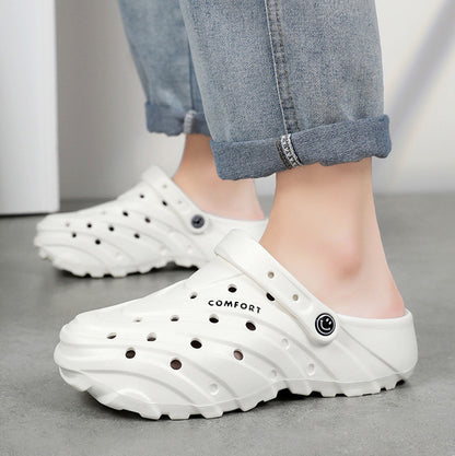 Zapatos casuales de color sólido con suela gruesa y antideslizantes para hombre