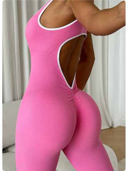 Women Fashion Casual Thread Quick-Drying Jumpsuit