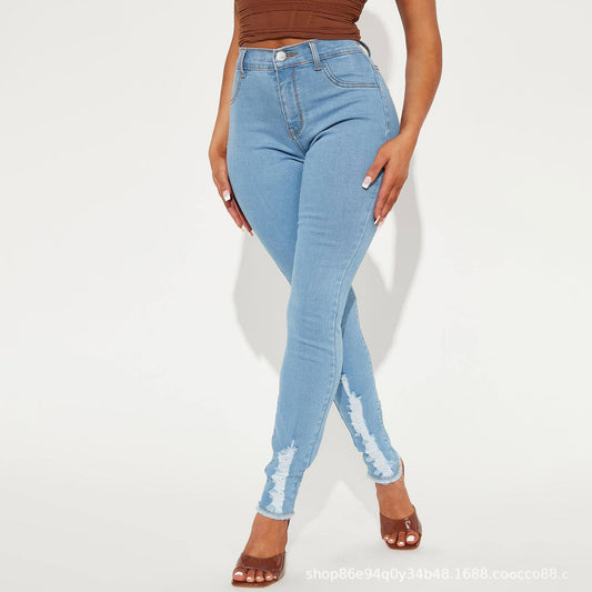 Women Casual Stretch High Waist Jeans