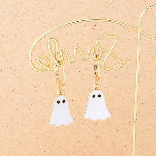 Women Fashion Cute Halloween Walking Ghost Earrings