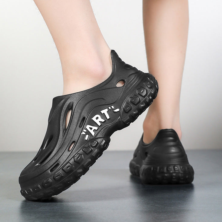 Zapatos casuales transpirables de color sólido y antideslizantes para hombre