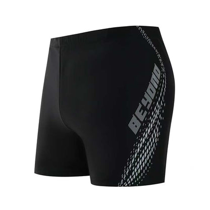 Traje de baño a juego con estampado de letras para hombre