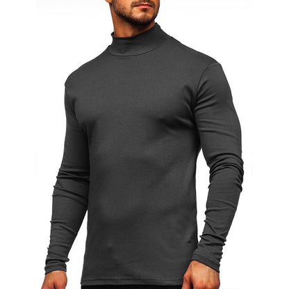 Men's Casual Basic Solid Color Long Sleeve T-Shirt