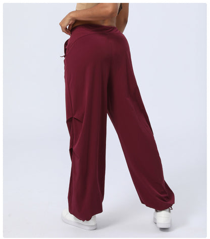 Women Fashion Casual High Waist Quick-Drying Sports Pants