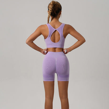 Women Fashion Casual Solid Color Yoga Set