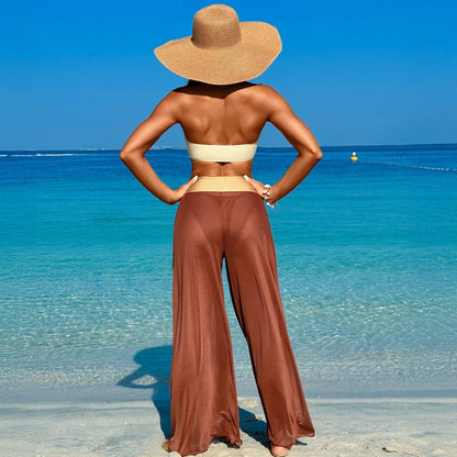 Conjunto de bikini sexy e informal de moda para mujer