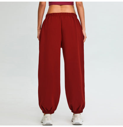 Women Fashion Casual Solid Color Loose Pants