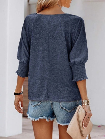 Women Casual Cotton Long-Sleeve Loose T-Shirt