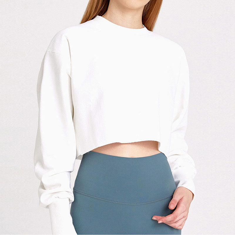 Sweat-shirt de yoga à manches longues pour femme