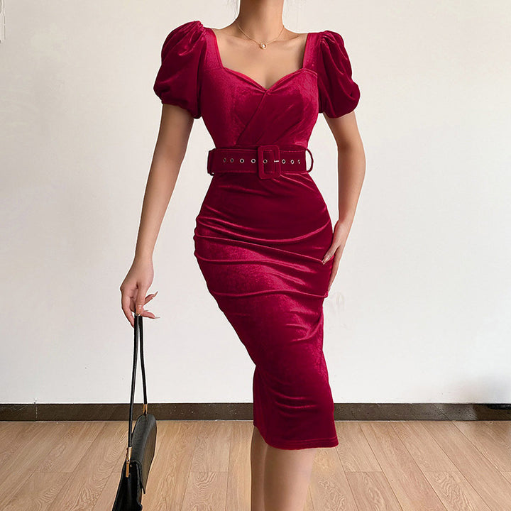 Robe midi noire
